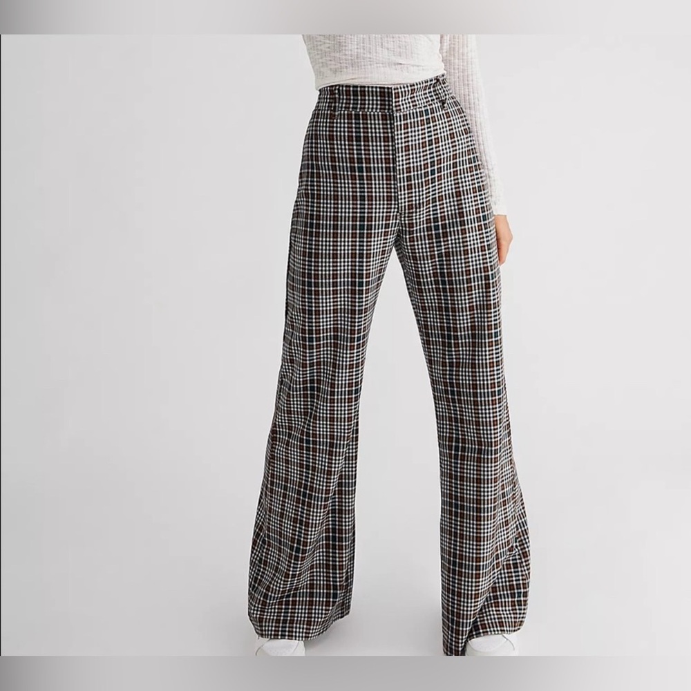 Free People Plaid Jules Pant